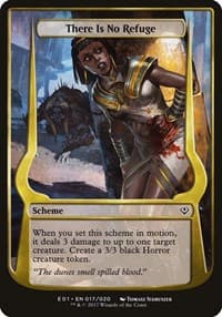 There Is No Refuge (Archenemy: Nicol Bolas) - Oversize Cards - Magic: The Gathering card