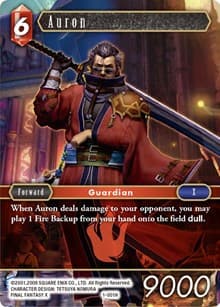 Auron (Hero) - Opus I - Final Fantasy TCG card