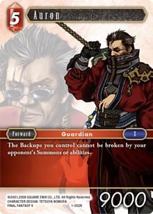 Auron (Rare) - Opus I - Final Fantasy TCG card