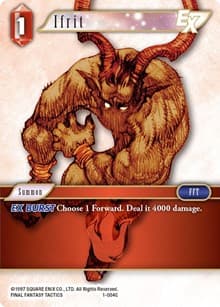 Ifrit EX - Opus I - Final Fantasy TCG card