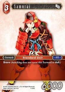 Samurai (Male Unit) - Opus I - Final Fantasy TCG card