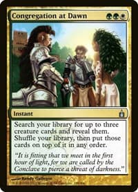 Congregation at Dawn - Ravnica: City of Guilds - Magic: The Gathering card