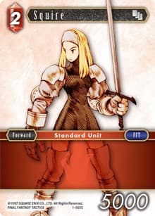 Squire (Female Unit) - Opus I - Final Fantasy TCG card