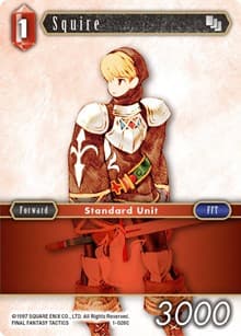 Squire (Male Unit) - Opus I - Final Fantasy TCG card