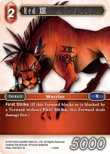 Red XIII - Opus I - Final Fantasy TCG card