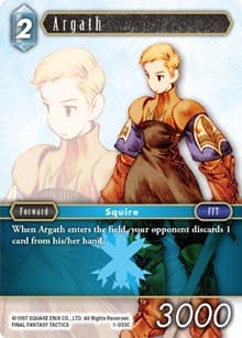 Argath - Opus I - Final Fantasy TCG card