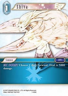 Shiva EX (Common) - Opus I - Final Fantasy TCG card