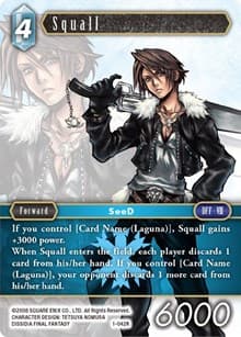 Squall (Rare) - Opus I - Final Fantasy TCG card