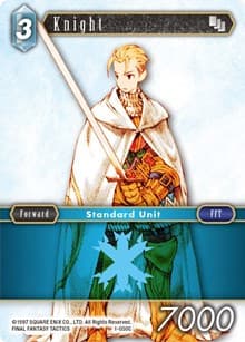 Knight (Male Unit) - Opus I - Final Fantasy TCG card