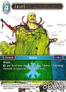 Josef - Opus I - Final Fantasy TCG card
