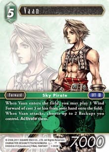 Vaan (Hero) - Opus I - Final Fantasy TCG card