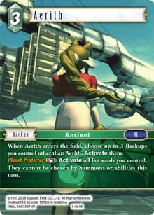 Aerith (Rare) - Opus I - Final Fantasy TCG card