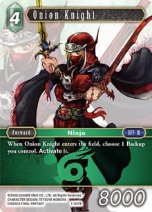 Onion Knight (Ninja) - Opus I - Final Fantasy TCG card