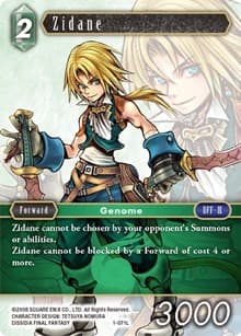 Zidane - Opus I - Final Fantasy TCG card