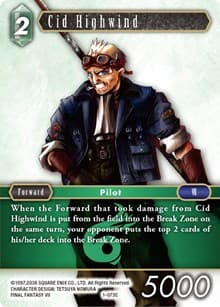 Cid Highwind (Common) - Opus I - Final Fantasy TCG card