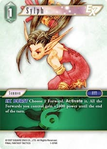 Sylph EX - Opus I - Final Fantasy TCG card