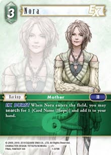Nora EX - Opus I - Final Fantasy TCG card