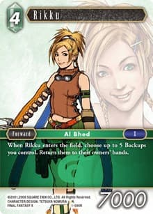 Rikku (Rare) - Opus I - Final Fantasy TCG card
