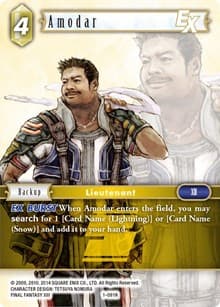 Amodar EX - Opus I - Final Fantasy TCG card