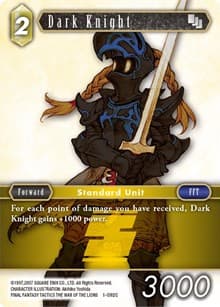 Dark Knight (Female Unit) - Opus I - Final Fantasy TCG card
