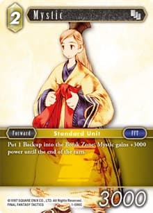 Mystic (Female Unit) - Opus I - Final Fantasy TCG card