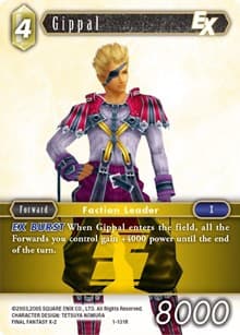 Gippal EX - Opus I - Final Fantasy TCG card