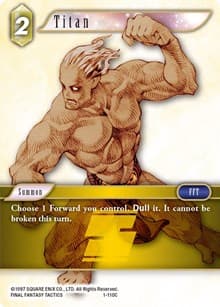 Titan - Opus I - Final Fantasy TCG card