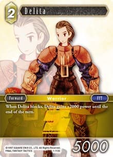 Delita (Common) - Opus I - Final Fantasy TCG card