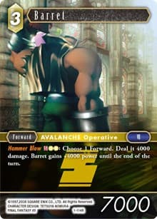 Barret - Opus I - Final Fantasy TCG card
