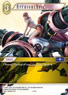 Hecatoncheir - Opus I - Final Fantasy TCG card