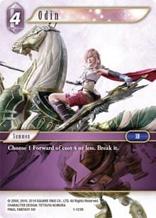 Odin - Opus I - Final Fantasy TCG card