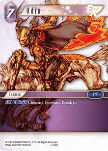 Odin EX - Opus I - Final Fantasy TCG card