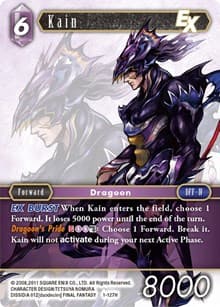 Kain EX - Opus I - Final Fantasy TCG card