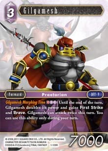 Gilgamesh (Rare) - Opus I - Final Fantasy TCG card