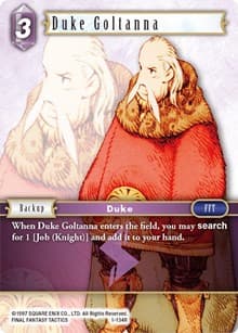 Duke Goltanna - Opus I - Final Fantasy TCG card