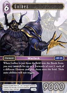 Golbez - Opus I - Final Fantasy TCG card