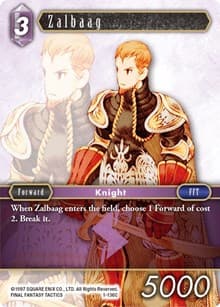 Zalbaag - Opus I - Final Fantasy TCG card