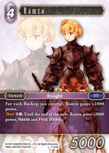Ramza (Rare) - Opus I - Final Fantasy TCG card