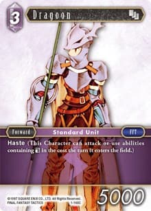 Dragoon (Male Unit) - Opus I - Final Fantasy TCG card