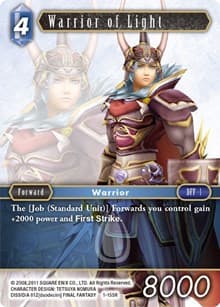 Warrior of Light (Water) - Opus I - Final Fantasy TCG card