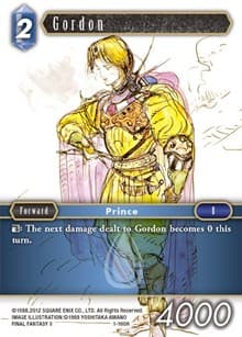 Gordon - Opus I - Final Fantasy TCG card