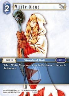 White Mage (Female Unit) - Opus I - Final Fantasy TCG card