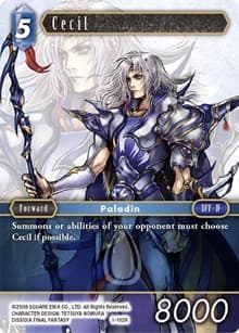 Cecil (Rare) - Opus I - Final Fantasy TCG card