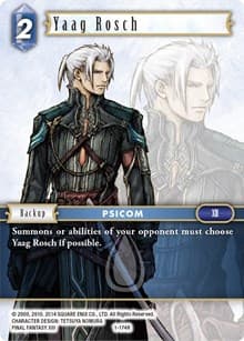 Yaag Rosch - Opus I - Final Fantasy TCG card