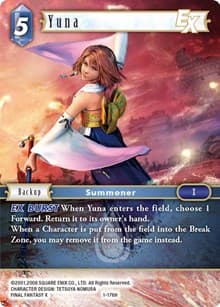 Yuna EX - Opus I - Final Fantasy TCG card