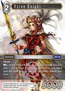 Onion Knight - Opus I - Final Fantasy TCG card