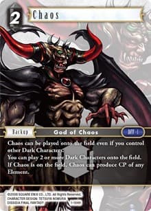 Chaos - Opus I - Final Fantasy TCG card