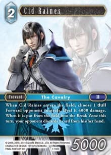 Cid Raines - Opus I - Final Fantasy TCG card