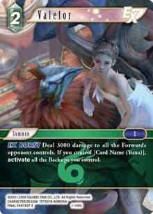 Valefor EX - Opus I - Final Fantasy TCG card