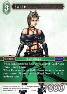 Paine - Opus I - Final Fantasy TCG card